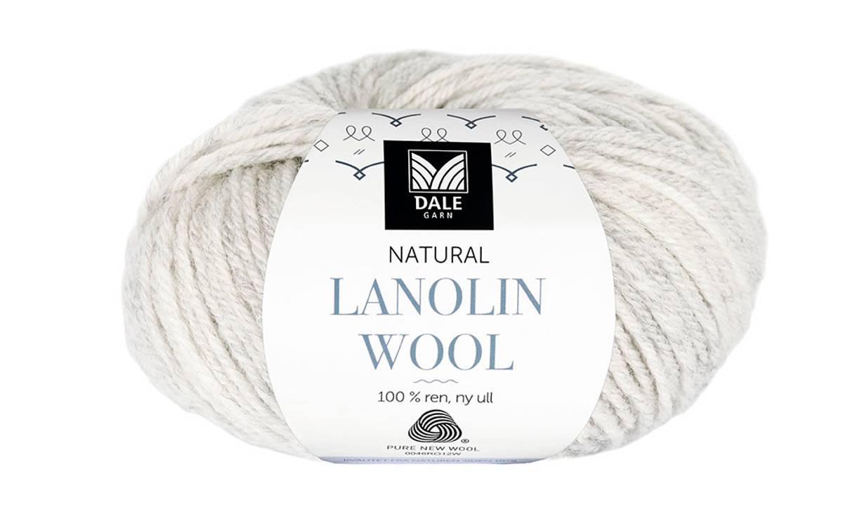 Lanolin Wool - 1421 Lys grå melert