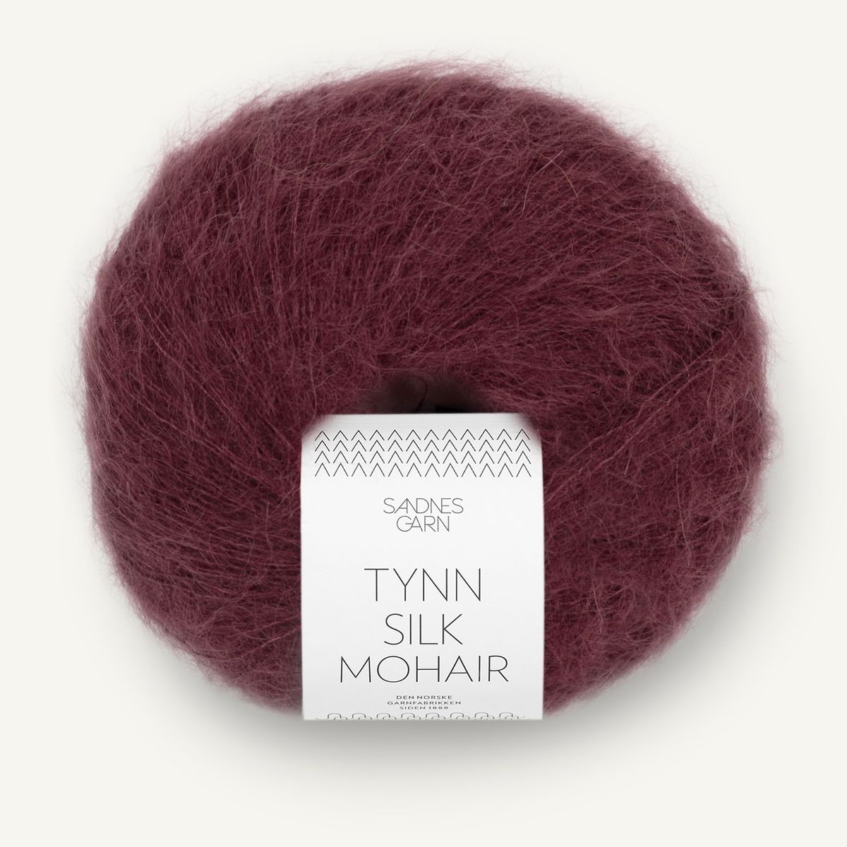 Tynn Silk Mohair - 4372 Dyp Burgunder