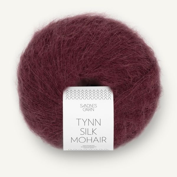 Hovedbilde Tynn Silk Mohair - 4372 Dyp Burgunder