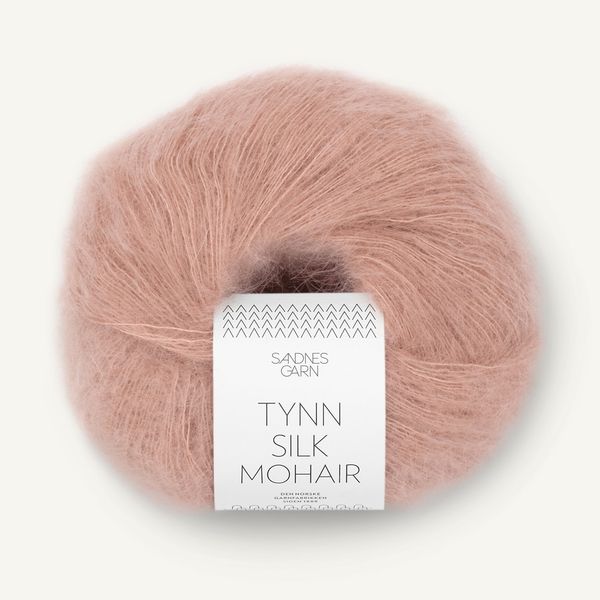 Hovedbilde Tynn Silk Mohair - 3511 Pudder Rosa
