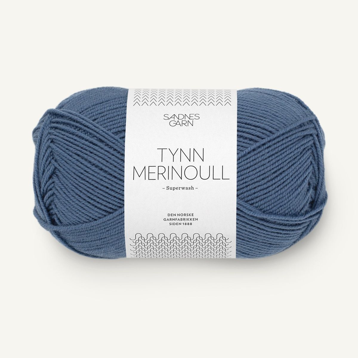 Tynn Merinoull - 6052 Jeansblå